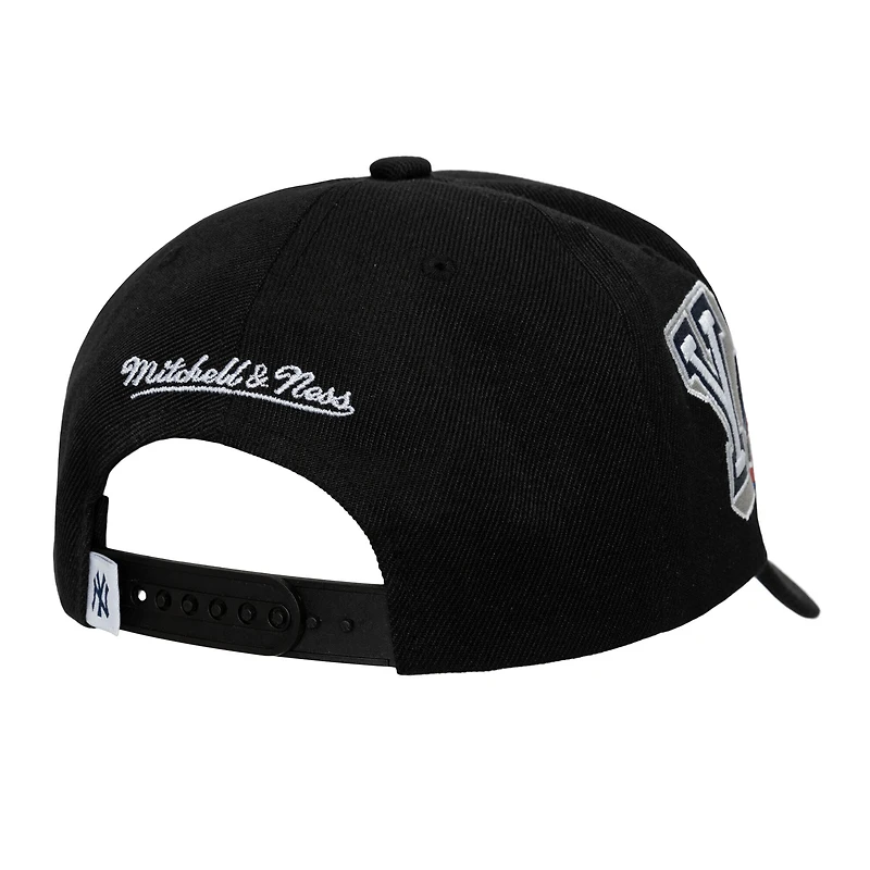 Men's Mitchell & Ness Black New York Yankees Hyper Type Pro Crown Snapback Hat
