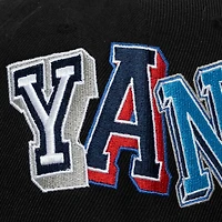 Men's Mitchell & Ness Black New York Yankees Hyper Type Pro Crown Snapback Hat
