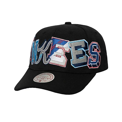 Men's Mitchell & Ness Black New York Yankees Hyper Type Pro Crown Snapback Hat