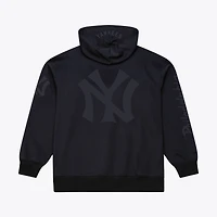 Men's Mitchell & Ness Black New York Yankees Phantom Fleece Hoodie