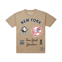 Men's Mitchell & Ness  Cream New York Yankees Legacy Defined T-Shirt