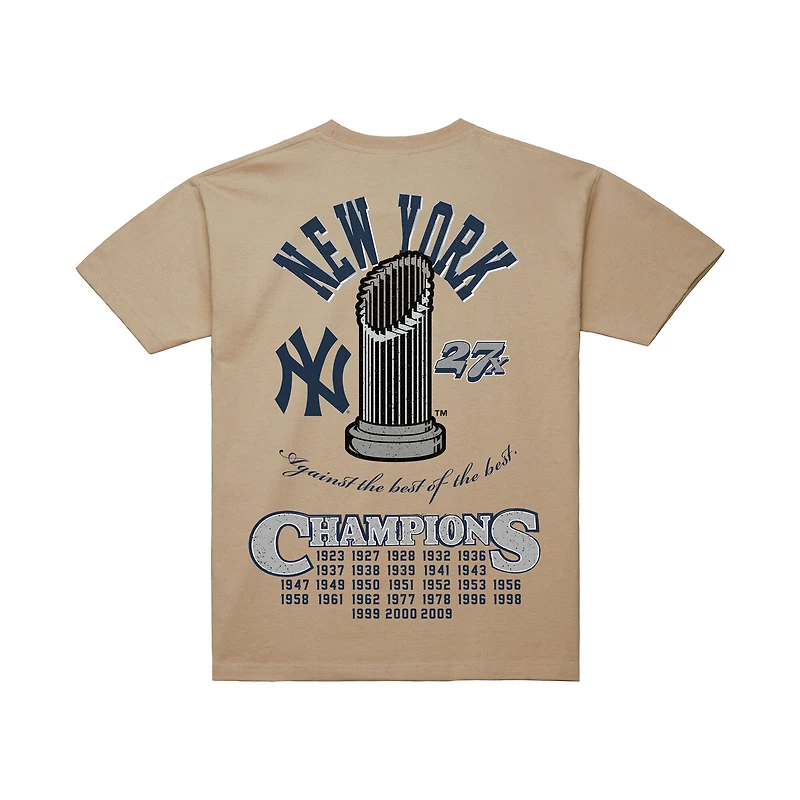 Men's Mitchell & Ness  Cream New York Yankees Legacy Defined T-Shirt