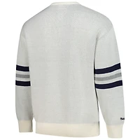Pull rétro pour homme Mitchell & Ness crème New York Yankees