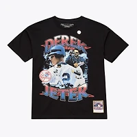 Men's Mitchell & Ness Derek Jeter Black New York Yankees Legendary Collage Player T-Shirt