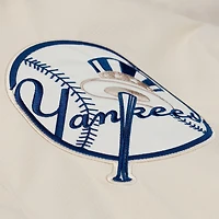 Men's Mitchell & Ness Derek Jeter Cream New York Yankees Full-Snap Yacht Rock Name Number Hooded Coach's Jacket
