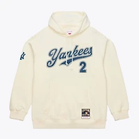 Men's Mitchell & Ness Derek Jeter Cream New York Yankees Throwback Name Number Hoodie