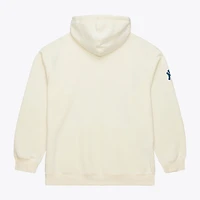 Sweat à capuche Mitchell & Ness Derek Jeter crème pour homme, style rétro, avec nom et numéro des Yankees de New York.