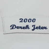 Maillot authentique Mitchell & Ness Derek Jeter gris pour homme des Yankees de New York, collection Cooperstown, Série mondiale 2000