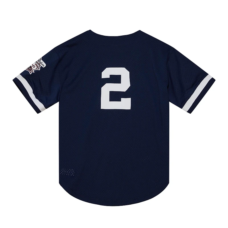 Maillot Homme Mitchell & Ness Derek Jeter Marine New York Yankees 1998 Authentique Batting Practice Jersey