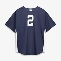 Maillot d'entraînement authentique Mitchell & Ness Derek Jeter bleu marine des Yankees de New York pour homme