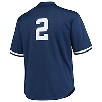 Men's Mitchell & Ness Derek Jeter Navy New York Yankees Big Tall Batting Practice Replica Player Jersey