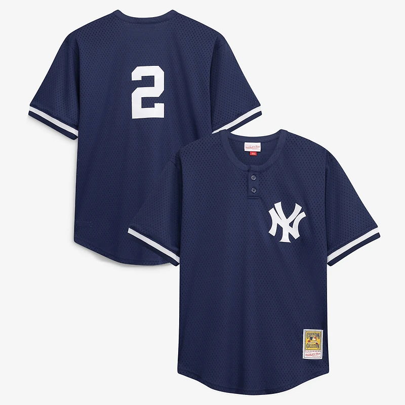 Men's Mitchell & Ness Derek Jeter Navy New York Yankees Big Tall Batting Practice Replica Player Jersey