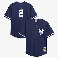 Men's Mitchell & Ness Derek Jeter Navy New York Yankees Big Tall Batting Practice Replica Player Jersey