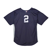 Men's Mitchell & Ness Derek Jeter Navy New York Yankees Cooperstown Collection Batting Practice Jersey