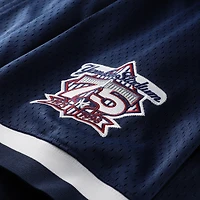 Men's Mitchell & Ness Derek Jeter Navy New York Yankees Cooperstown Collection Mesh Batting Practice Button-Up Jersey