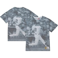 Men's Mitchell & Ness Derek Jeter New York Yankees Cooperstown Collection Highlight Sublimated Player Graphic T-Shirt