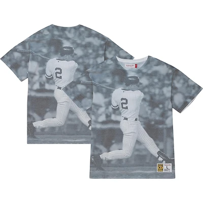 Men's Mitchell & Ness Derek Jeter New York Yankees Cooperstown Collection Highlight Sublimated Player Graphic T-Shirt
