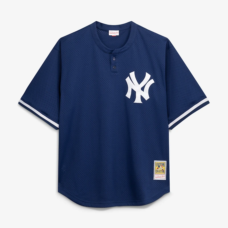 Men's Mitchell & Ness Don Mattingly Navy New York Yankees Cooperstown Collection Big Tall Mesh Batting Practice Jersey