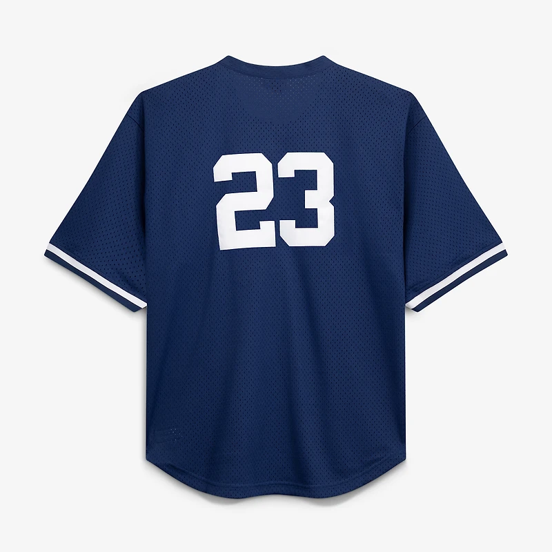Mitchell & Ness pour homme Don Mattingly Navy New York Yankees Cooperstown Collection Maillot d'entraînement au bâton Big Tall Mesh