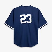 Mitchell & Ness pour homme Don Mattingly Navy New York Yankees Cooperstown Collection Maillot d'entraînement au bâton Big Tall Mesh