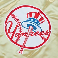 Veste légère en satin entièrement zippée Mitchell & Ness Gold New York Yankees OG 2.0 pour hommes