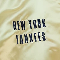 Veste légère en satin entièrement zippée Mitchell & Ness Gold New York Yankees OG 2.0 pour hommes