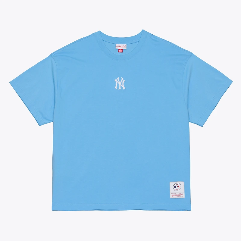 Men's Mitchell & Ness Light Blue New York Yankees Insignia Premium T-Shirt