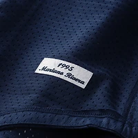 Maillot d'entraînement au bâton en maille pour hommes, Mitchell & Ness Mariano Rivera, bleu marine, New York Yankees, collection Cooperstown, grands et hauts
