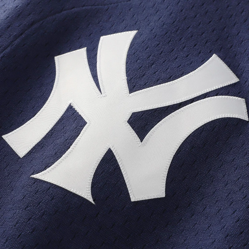 Mitchell & Ness Mariano Rivera Navy New York Yankees Cooperstown Collection Maillot boutonné d'entraînement au bâton en maille pour homme