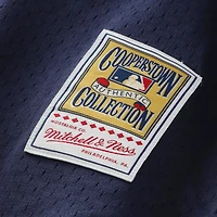 Men's Mitchell & Ness Mariano Rivera Navy New York Yankees Cooperstown Collection Mesh Batting Practice Button-Up Jersey