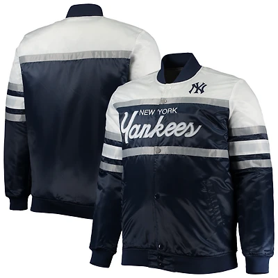 PRF YANKEE BLEU MARINE GRIS HOMME MLB B&T MNC COACHES VESTE EN SATIN JACMENXHW