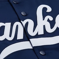 Veste universitaire Mitchell & Ness bleu marine New York Yankees 2000 World Series à boutons-pression pour homme