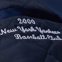Veste universitaire Mitchell & Ness bleu marine New York Yankees 2000 World Series à boutons-pression pour homme
