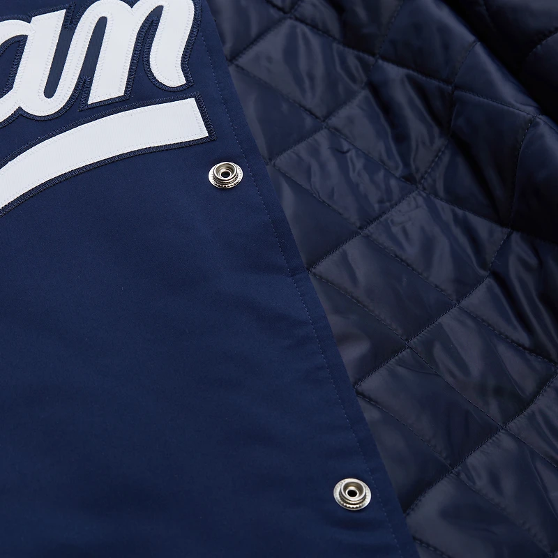 Veste universitaire Mitchell & Ness bleu marine New York Yankees 2000 World Series à boutons-pression pour homme