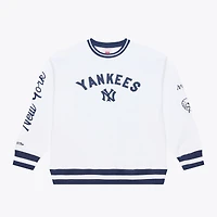Men's Mitchell & Ness  White New York Yankees Arctic Fleece Sweatshirt