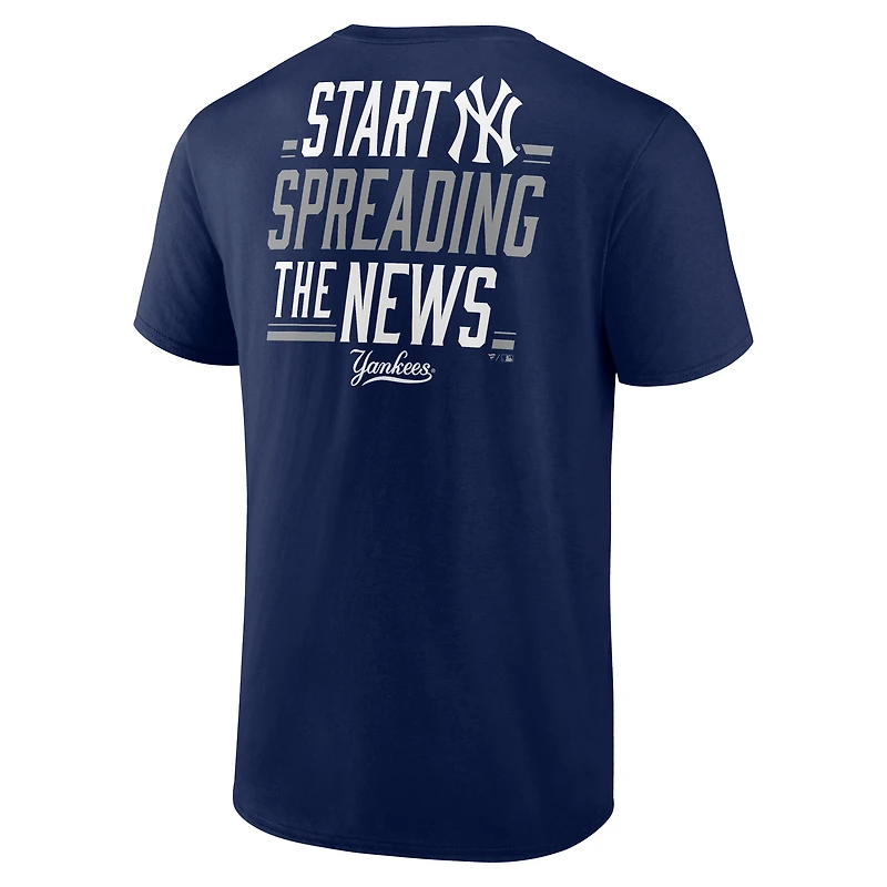 T-shirt bleu marine pour homme « Bring It » des Yankees de New York
