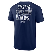 T-shirt bleu marine pour homme « Bring It » des Yankees de New York