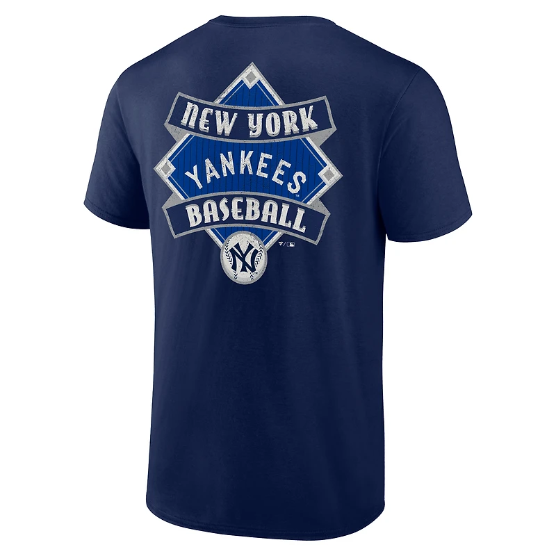 T-shirt bleu marine pour homme des Yankees de New York, collection Cooperstown, Field Play