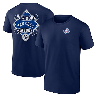 Men's  Navy New York Yankees Cooperstown Collection Field Play T-Shirt