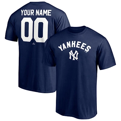 Men's Navy New York Yankees Cooperstown Collection Winning Streak Custom T-Shirt