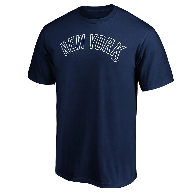 Men's Navy New York Yankees Official Wordmark T-Shirt