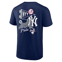 Men's  Navy New York Yankees Split Zone T-Shirt