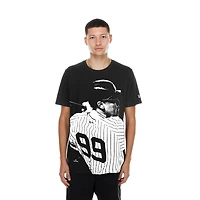 Men's New Era Aaron Judge Black York Yankees Oversized Graphic T-Shirt
