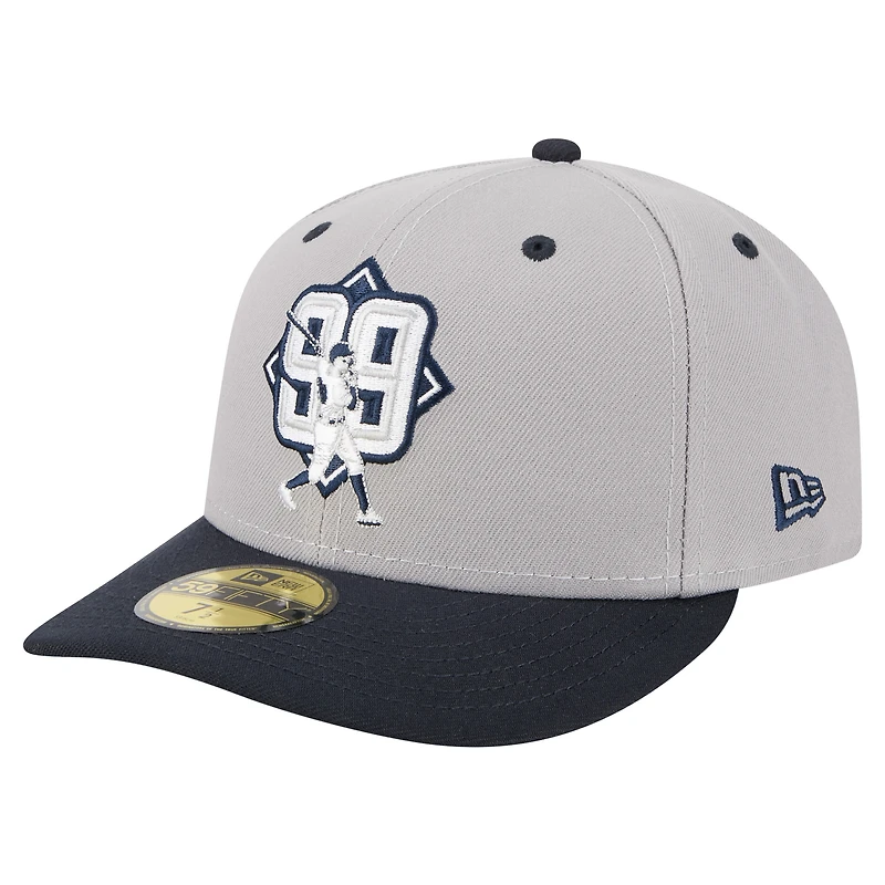 Men's New Era Aaron Judge Gray York Yankees 59FIFTY Fitted Hat