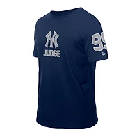 Men's New Era Aaron Judge Navy York Yankees Design Lab Name & Number T-Shirt