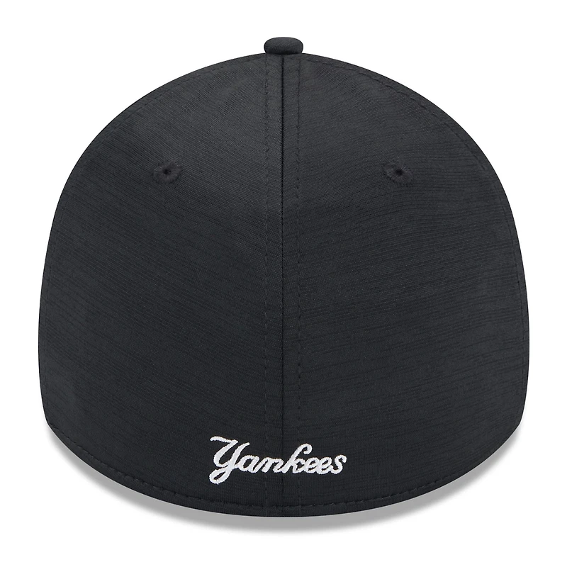 Casquette Flex Fit New Era noire pour hommes des Yankees de York 2024 Clubhouse 39THIRTY