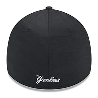 Casquette Flex Fit New Era noire pour hommes des Yankees de York 2024 Clubhouse 39THIRTY