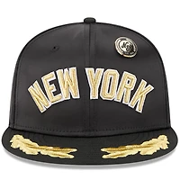 Casquette ajustée New Era 59FIFTY Day Gold Leaf pour homme, modèle 2025 des Yankees de York, noire
