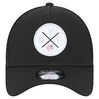 Men's New Era Black New York Yankees 9FORTY A-Frame Adjustable Hat