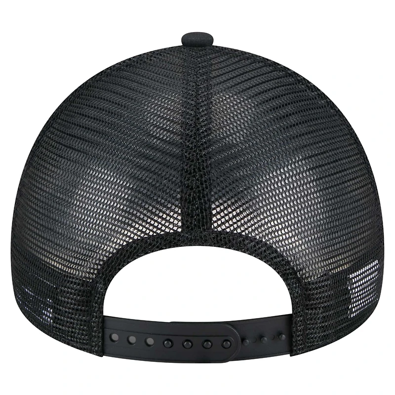 Casquette ajustable New Era A-Frame Trucker 9FORTY New York Yankees noire pour homme